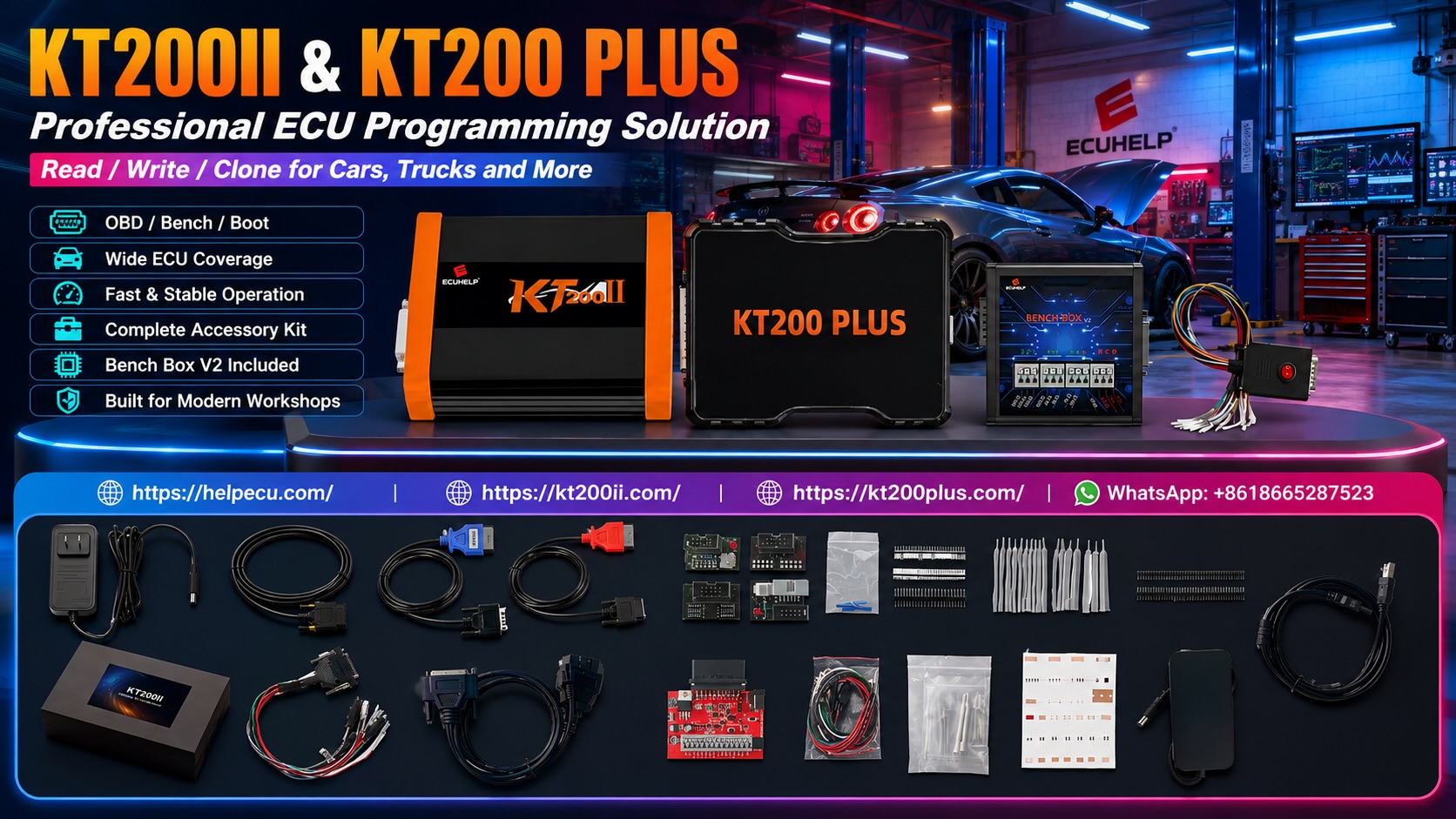 KT200II Bosch EDC16C8 ECU programming guide for OBD Bench JTAG backup and safe writing