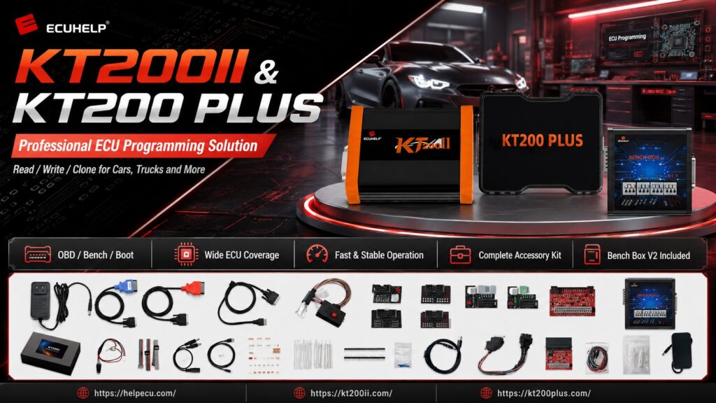 KT200II Bosch MD1 ECU programming guide for OBD Bench and Boot modes