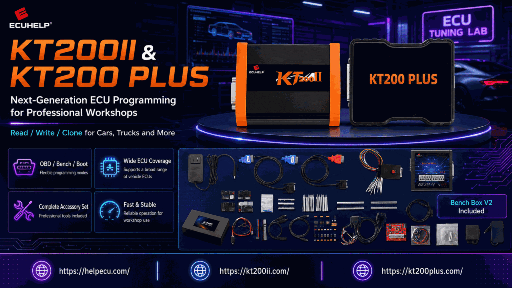KT200II Bosch MG1 ECU programming guide for OBD Bench and Boot modes