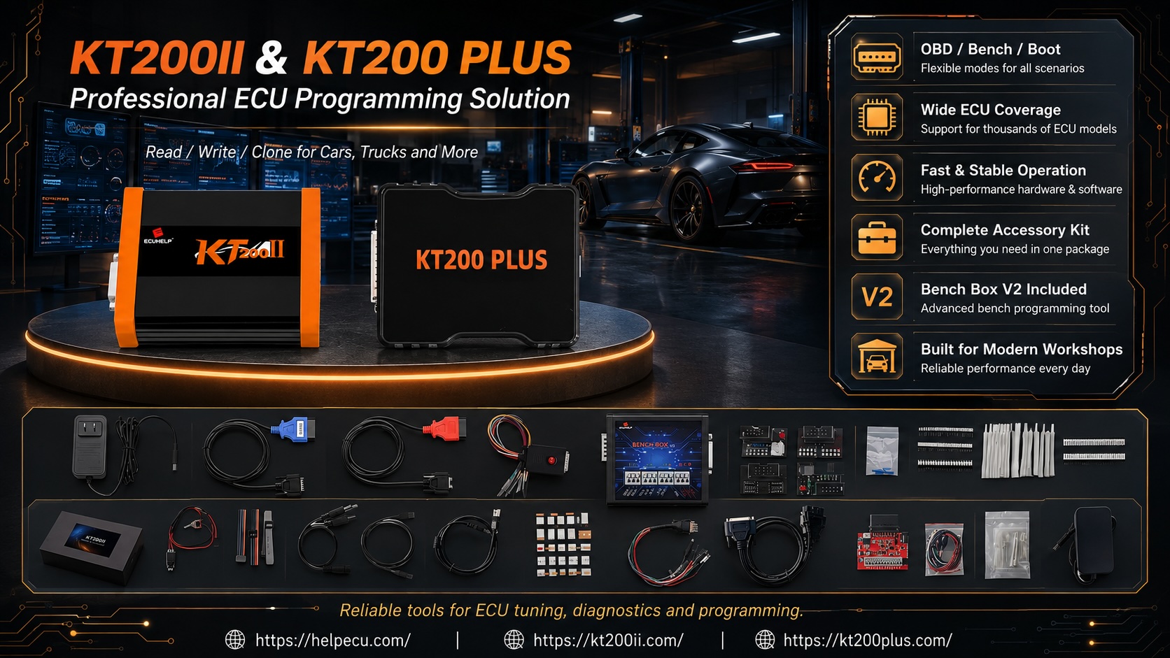 KT200II Continental SID ECU programming guide for OBD Bench Boot backup and safe writing