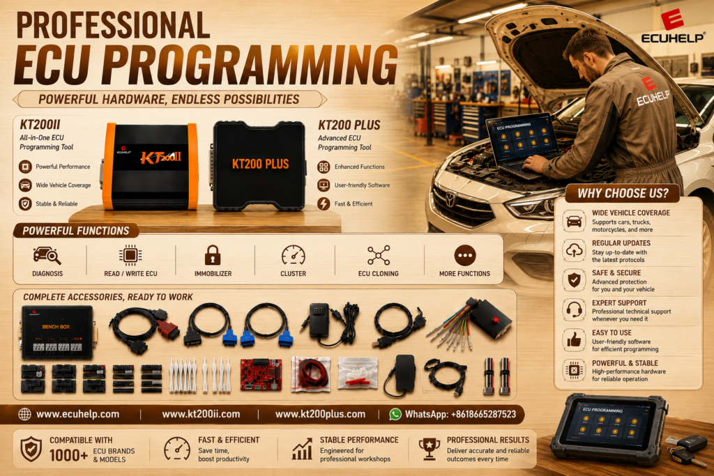 KT200II ECU Programmer supported vehicles and ECU compatibility guide