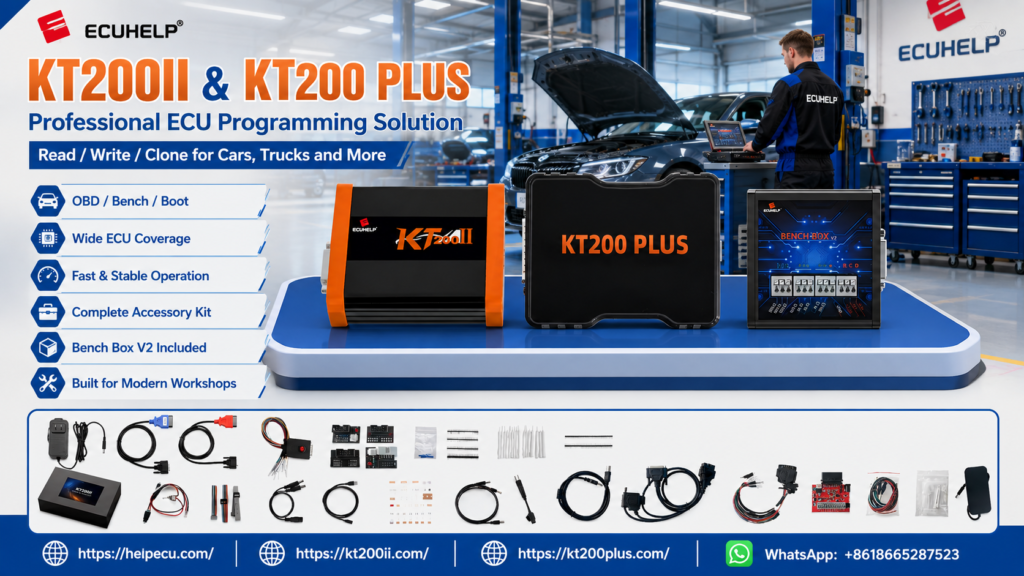 KT200II ECU Programmer software installation and update guide