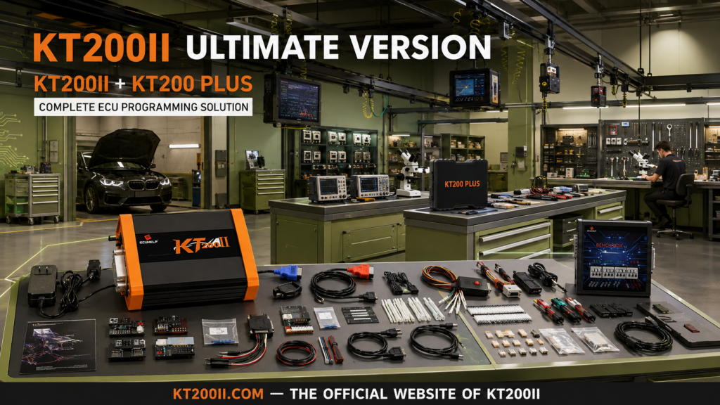 KT200II USB connection stability setup for uninterrupted ECU reading and writing