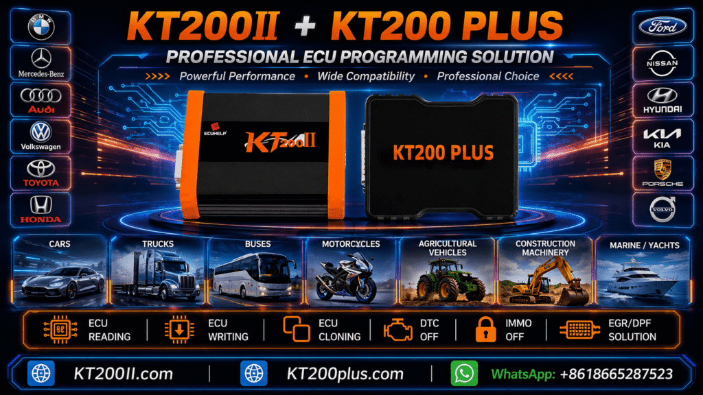 KT200II ECU Software Version Upgrade and Downgrade Guide