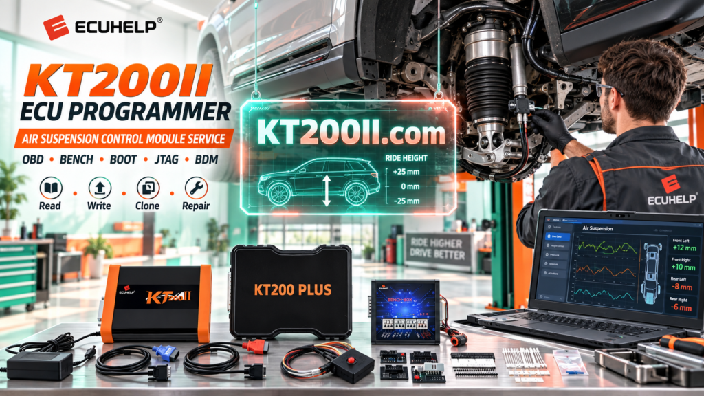KT200II ECU Programmer Bench Mode ECU Reading and Writing Guide