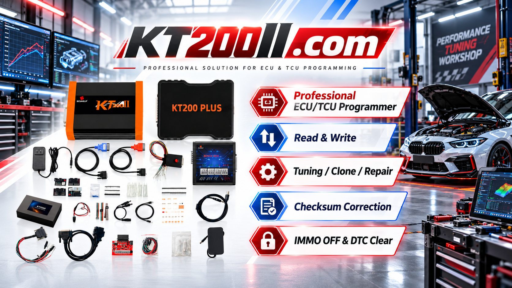 KT200II ECU communication diagnosis guide for ECU programming problems