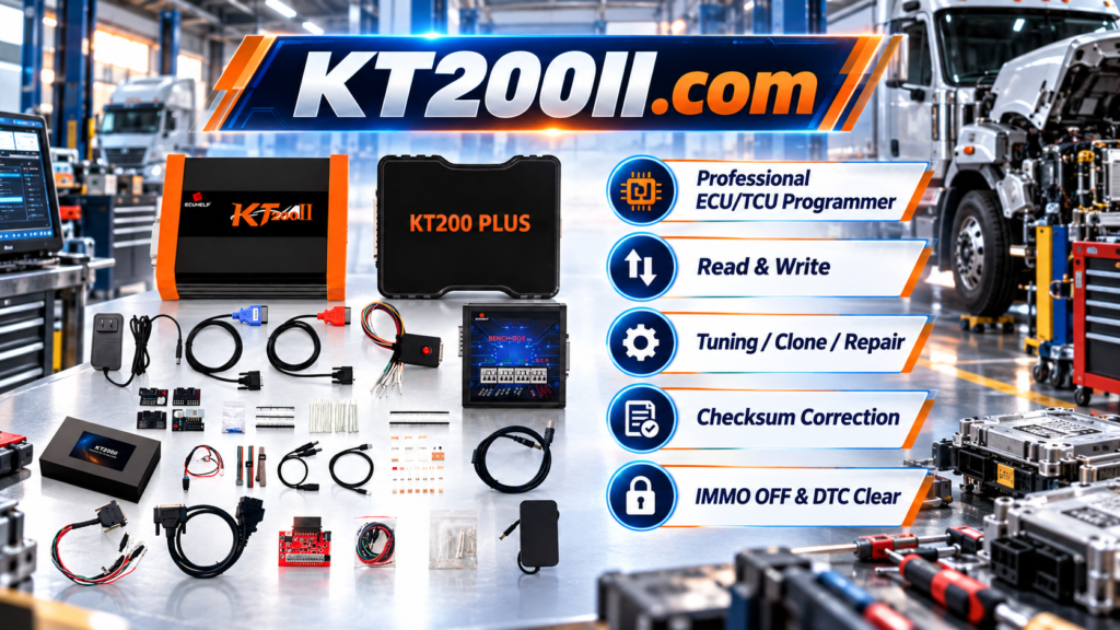 KT200II ECU Read and Write guide for professional ECU programming